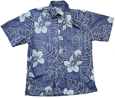Reverse Print Niihau Navy