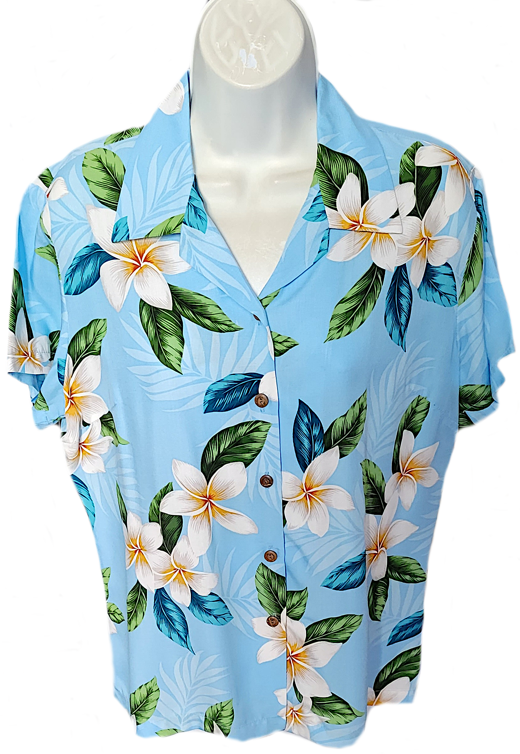 Plumeria Shower- Light Blue