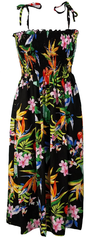 Tube Top Dress Passion Paradise Black