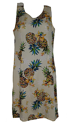 701R-Tank Dress Golden Pineapple Cream XS 701R-Tank Dress Golden Pineapple Cream XS