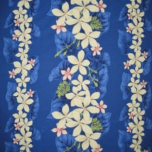 Vintage Plumeria Muʻumuʻu Blue 911C