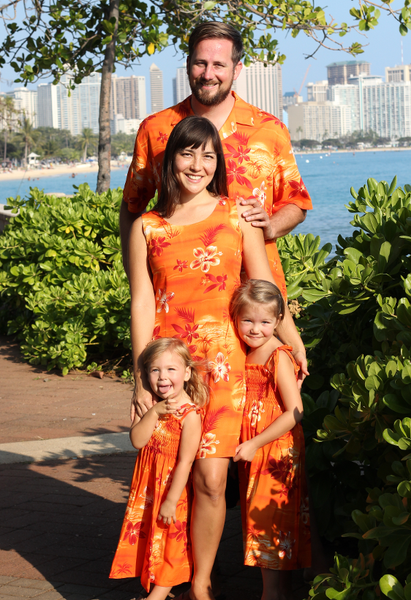 Hawaiian family matching outfits hot sale