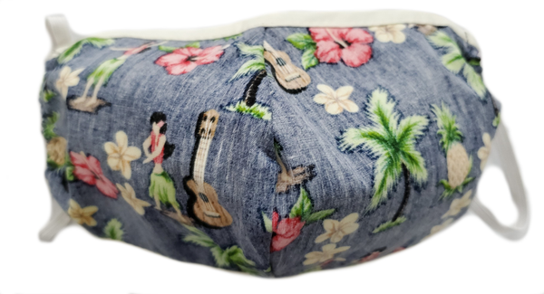 Face Mask Hula Navy