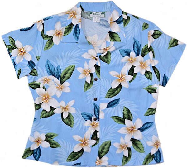 Plumeria Shower- Light Blue
