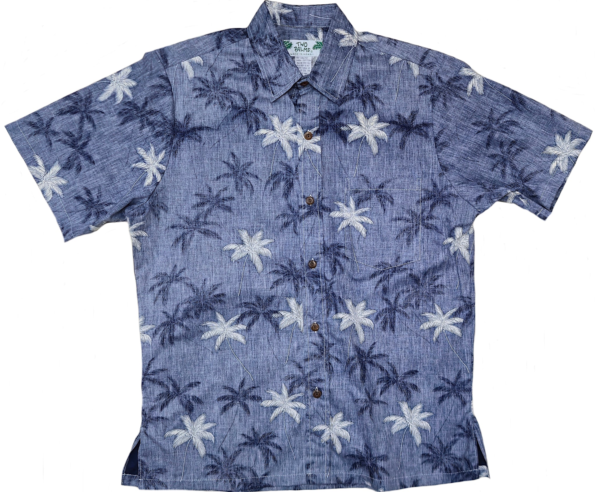 Reverse Print New Palm Navy