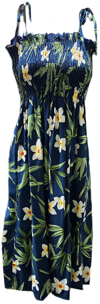 Tube Top Dress Bamboo Navy