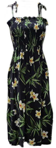 Tube Top Dress Bamboo Black