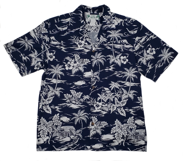 Love Shack Navy – Two Palms Aloha Wear Manufacturer