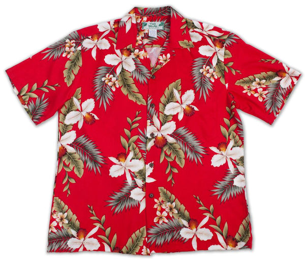 Hawaiian Orchid Red – Two Palms Aloha Wear Manufacturer