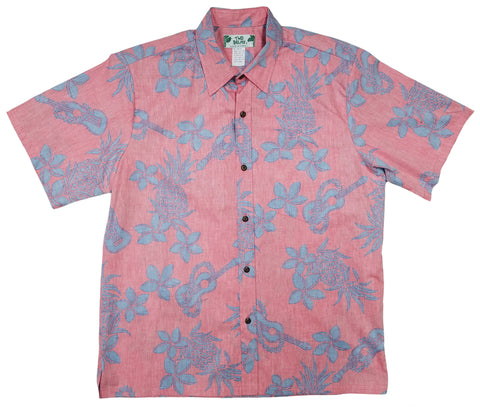 Reverse Print Ukulele Coral