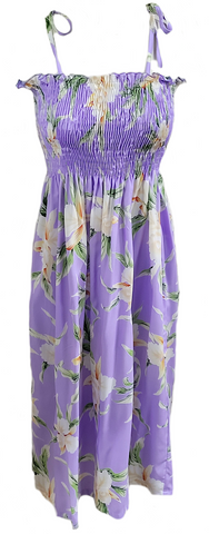 Tube Top Dress Retro Orchid Lilac