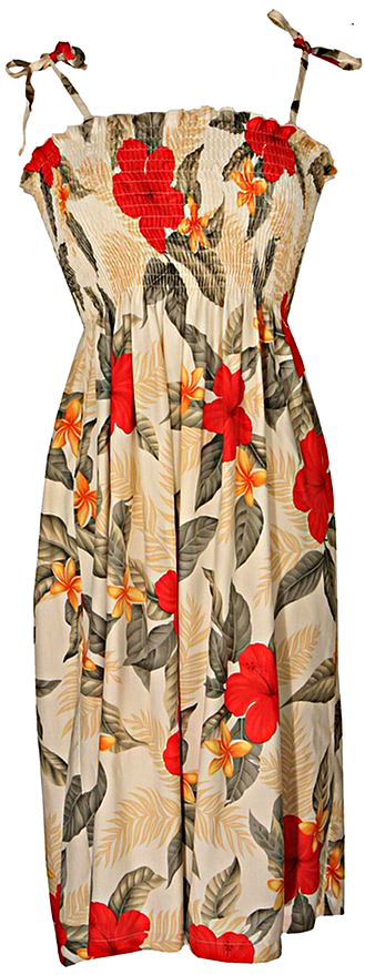 Tube Top Dress Leilani Cream