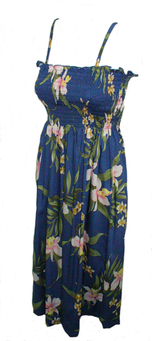 Tube Top Dress Poly Orchid Blue