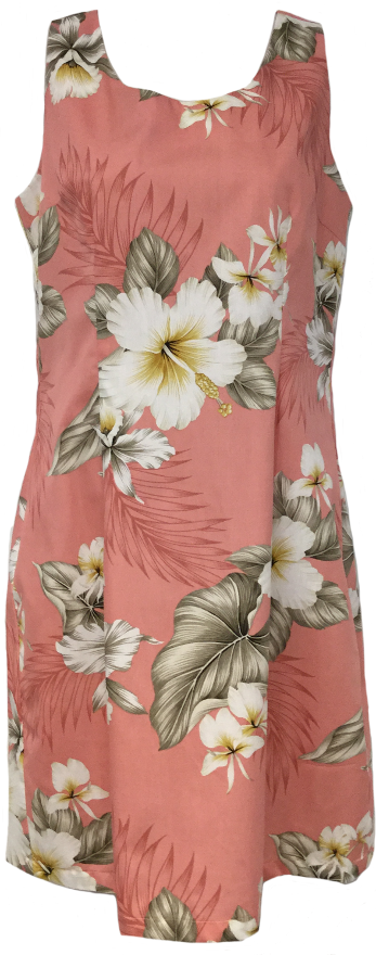 Tank Dress Hibiscus Trends Coral